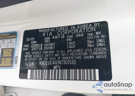 2022 Kia Seltos S from USA, damaged, VIN KNDEUCAA1N7301510